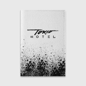 Обложка для паспорта матовая кожа с принтом Tokio Hotel (5) в Белгороде, натуральная матовая кожа | размер 19,3 х 13,7 см; прозрачные пластиковые крепления | Тематика изображения на принте: 