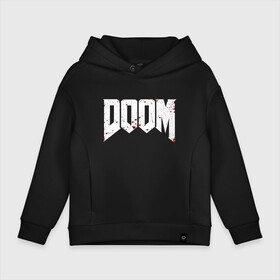 Детское худи Oversize хлопок с принтом DOOM в Белгороде, френч-терри — 70% хлопок, 30% полиэстер. Мягкий теплый начес внутри —100% хлопок | боковые карманы, эластичные манжеты и нижняя кромка, капюшон на магнитной кнопке | bethesda | dead | death | doom | doom eternal | game | games | metal | monster | ps4 | space | steam | xbox | дум | игра | космос | метал | меч | экшн