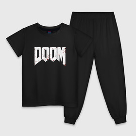 Детская пижама хлопок с принтом DOOM в Белгороде, 100% хлопок |  брюки и футболка прямого кроя, без карманов, на брюках мягкая резинка на поясе и по низу штанин
 | bethesda | dead | death | doom | doom eternal | game | games | metal | monster | ps4 | space | steam | xbox | дум | игра | космос | метал | меч | экшн