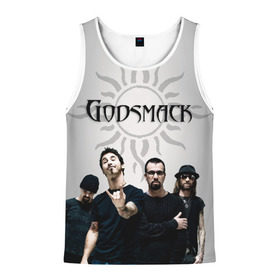 Мужская майка 3D с принтом Godsmack в Белгороде, 100% полиэстер | круглая горловина, приталенный силуэт, длина до линии бедра. Пройма и горловина окантованы тонкой бейкой | alternative | american rock | crimson | grunge | hardrock | heavy | heavy metal | i stand alone | nu metal | post grunge | rock | sully erna | альтернатива | грандж | рок | хард рок | хэви