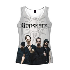 Женская майка 3D с принтом Godsmack в Белгороде, 100% полиэстер | круглая горловина, прямой силуэт, длина до линии бедра | alternative | american rock | crimson | grunge | hardrock | heavy | heavy metal | i stand alone | nu metal | post grunge | rock | sully erna | альтернатива | грандж | рок | хард рок | хэви