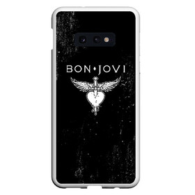 Чехол для Samsung S10E с принтом Bon Jovi в Белгороде, Силикон | Область печати: задняя сторона чехла, без боковых панелей | bon jovi | john | альбом | арена | бон | бон джови | глэм | группа | джови | джон | метал | музыка | надпись | песни | поп | попрок | рок | рокер | смайл | солист | софт | стена | хард | хеви | хевиметал