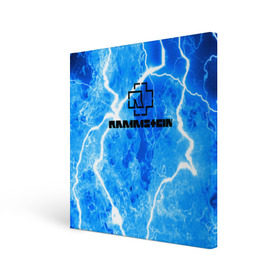 Холст квадратный с принтом Rammstein в Белгороде, 100% ПВХ |  | metallica | music | rammstein | rock | storm | металл | металлика | молнии | музыка | раммштайн | рок | рок группа | шторм