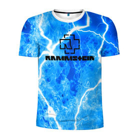 Мужская футболка 3D спортивная с принтом Rammstein в Белгороде, 100% полиэстер с улучшенными характеристиками | приталенный силуэт, круглая горловина, широкие плечи, сужается к линии бедра | metallica | music | rammstein | rock | storm | металл | металлика | молнии | музыка | раммштайн | рок | рок группа | шторм
