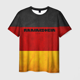 Мужская футболка 3D с принтом Rammstein в Белгороде, 100% полиэфир | прямой крой, круглый вырез горловины, длина до линии бедер | Тематика изображения на принте: rammstein | till lindemann | берлин | германия | металл | музыка | рамштайн | тилль линдеманн