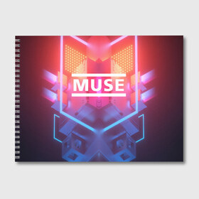 Альбом для рисования с принтом MUSE в Белгороде, 100% бумага
 | матовая бумага, плотность 200 мг. | muse | music | rock | группа | музыка | рок | рок группа