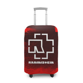 Чехол для чемодана 3D с принтом RAMMSTEIN в Белгороде, 86% полиэфир, 14% спандекс | двустороннее нанесение принта, прорези для ручек и колес | music | rammstein | rock | группа | музыка | музыканты | рамштайн | рок
