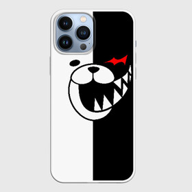 Чехол для iPhone 13 Pro Max с принтом Monokuma открыл рот в Белгороде,  |  | anime | bear | black  white | danganronpa | kurokuma | monodam | monokuma | monomi | monotaro | pink | rabbit | school | shirokuma | аниме | главарь | мoноми | монокума | черно белый | школа