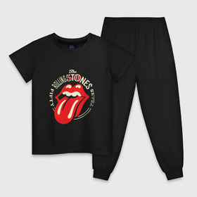 Детская пижама хлопок с принтом Rolling stones в Белгороде, 100% хлопок |  брюки и футболка прямого кроя, без карманов, на брюках мягкая резинка на поясе и по низу штанин
 | roll stone | rolling stone скачать | rolling stones | rolling stones лучшее | the rolling stones | купить футболку rolling stones | рок | рок н ролл | роллин стоунз | футболка rolling stones