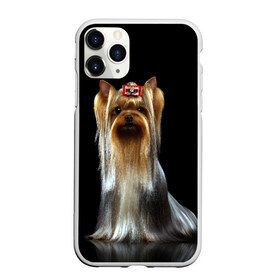 Чехол для iPhone 11 Pro матовый с принтом Йоркширский терьер в Белгороде, Силикон |  | animal | barrette | breed | cute | dog | funny | muzzle | small | terrier | yorkshire | животное | забавный | заколка | йоркширский | маленький | милый | порода | смешной | собака | терьер