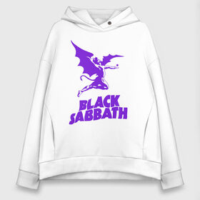 Женское худи Oversize хлопок с принтом black sabbath в Белгороде, френч-терри — 70% хлопок, 30% полиэстер. Мягкий теплый начес внутри —100% хлопок | боковые карманы, эластичные манжеты и нижняя кромка, капюшон на магнитной кнопке | black sabbath | black sabbath альбомы | black sabbath песня | black sabbaths | black sabbaths paranoid | rock | блэк саббат | блэк саббат слушать | рок