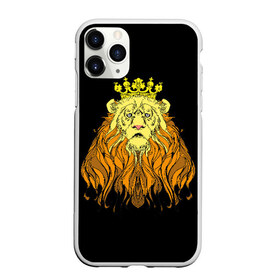 Чехол для iPhone 11 Pro Max матовый с принтом Лев в Белгороде, Силикон |  | animal | beast | crown | king | lion | mane | muzzle | orange | view | yellow | взгляд | грива | желтый | животное | зверь | корона | лев | оранжевый | царь