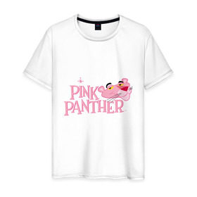 Мужская футболка хлопок с принтом Розовая пантера в Белгороде, 100% хлопок | прямой крой, круглый вырез горловины, длина до линии бедер, слегка спущенное плечо. | Тематика изображения на принте: cartoon network | moda | nickelodeon | panther | pink | pink panther | style | styles | summer | аксессуары | женская одежда | животные | красота | лето | мода | модная одежда | молодость | мультик | мультфильм | пантера | подарок