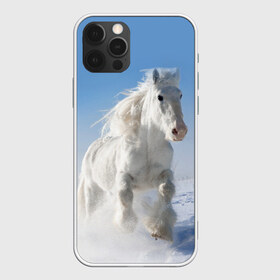 Чехол для iPhone 12 Pro Max с принтом Белый скакун в Белгороде, Силикон |  | animal | beautiful | gloss | horse | mane | mustang | muzzle | nature | snow | white | wild | winter | белый | грива | дикий | животное | зима | конь | красивый | лоск | лошадь | мустанг | природа | скакун | снег