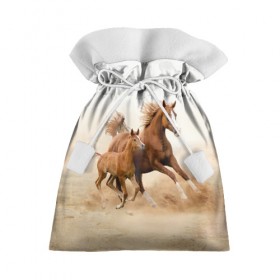 Подарочный 3D мешок с принтом Лошадь с жеребенком в Белгороде, 100% полиэстер | Размер: 29*39 см | animal | baby | beautiful | brown | desert | foal | horse | mustang | nature | wild | дикий | жеребенок | животное | конь | коричневый | красивый | лошадь | малыш | мустанг | природа | пустыня | скакун