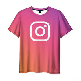 Мужская футболка 3D с принтом Instagram в Белгороде, 100% полиэфир | прямой крой, круглый вырез горловины, длина до линии бедер | instagram | photo | инстаблогер | инстаграм | интернет | сеть | социальная | фото