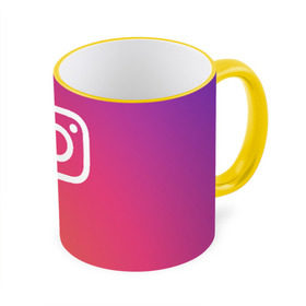 Кружка с принтом Instagram в Белгороде, керамика | ёмкость 330 мл | Тематика изображения на принте: instagram | photo | инстаблогер | инстаграм | интернет | сеть | социальная | фото
