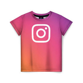 Детская футболка 3D с принтом Instagram в Белгороде, 100% гипоаллергенный полиэфир | прямой крой, круглый вырез горловины, длина до линии бедер, чуть спущенное плечо, ткань немного тянется | instagram | photo | инстаблогер | инстаграм | интернет | сеть | социальная | фото