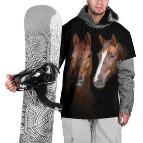 Накидка на куртку 3D с принтом Лошади гнедые в Белгороде, 100% полиэстер |  | animal | beautiful | black | brown | coffee | couple | eyes | gloss | horse | look | muzzle | взгляд | глаза | гнедые | животное | конь | коричневый | кофейный | красивый | лоск | лошади | пара | скакун | черный