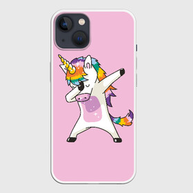 Чехол для iPhone 13 с принтом Единорог в Белгороде,  |  | animal | cool | cute | fabulous | horn | horse | magical | pink | rainbow | unicorn | волшебный | единорог | животное | лошадь | милый | прикольный | радуга | рог | розовый | сказочный