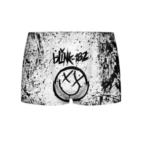 Мужские трусы 3D с принтом BLINK-182 в Белгороде, 50% хлопок, 50% полиэстер | классическая посадка, на поясе мягкая тканевая резинка | blink | music | rock | блинк | группа | музыка | музыканты | рок