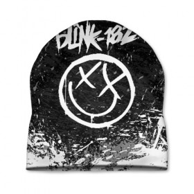 Шапка 3D с принтом BLINK-182 в Белгороде, 100% полиэстер | универсальный размер, печать по всей поверхности изделия | blink | music | rock | блинк | группа | музыка | музыканты | рок