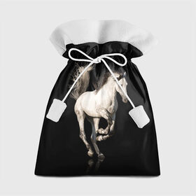 Подарочный 3D мешок с принтом Серный в яблоках конь в Белгороде, 100% полиэстер | Размер: 29*39 см | Тематика изображения на принте: animal | beautiful | black | gloss | horse | mane | mustang | muzzle | white | wild | белый | в яблоках | грива | дикий | животное | конь | красивый | лоск | лошадь | мустанг | серый | скакун | черный
