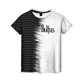 Женская футболка 3D с принтом The Beatles (3) в Белгороде, 100% полиэфир ( синтетическое хлопкоподобное полотно) | прямой крой, круглый вырез горловины, длина до линии бедер | beatles | music | rock | the beatles | yellow submarine | битлз | джон леннон | легенда | музыка | пит бест | рок
