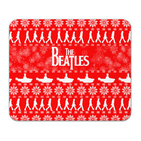 Коврик для мышки прямоугольный с принтом The Beatles (6) в Белгороде, натуральный каучук | размер 230 х 185 мм; запечатка лицевой стороны | beatles | merry christmas | music | rock | the beatles | yellow submarine | битлз | джон леннон | легенда | музыка | новогодний свитшот | новый год | пит бест | рок