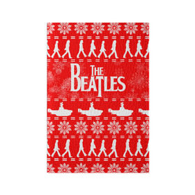 Обложка для паспорта матовая кожа с принтом The Beatles (6) в Белгороде, натуральная матовая кожа | размер 19,3 х 13,7 см; прозрачные пластиковые крепления | Тематика изображения на принте: beatles | merry christmas | music | rock | the beatles | yellow submarine | битлз | джон леннон | легенда | музыка | новогодний свитшот | новый год | пит бест | рок