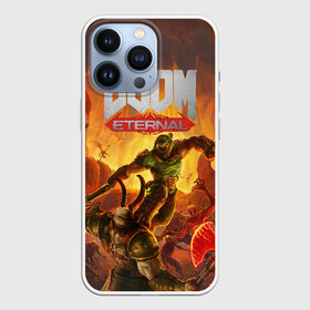 Чехол для iPhone 13 Pro с принтом Doom в Белгороде,  |  | Тематика изображения на принте: cacodemon | doom | eternal | вечность | вечный | дум | итёрнал | какодемон | этернал