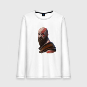 Мужской лонгслив хлопок с принтом Kratos в Белгороде, 100% хлопок |  | godofwar | kratos | кратос