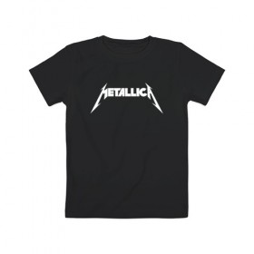 Детская футболка хлопок с принтом METALLICA (НА СПИНЕ) в Белгороде, 100% хлопок | круглый вырез горловины, полуприлегающий силуэт, длина до линии бедер | matters metallica | music | nothing else | rock | trash metal | группа | музыка | музыканты | рок | трэш металл