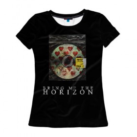Женская футболка 3D с принтом amo (на спине) в Белгороде, 100% полиэфир ( синтетическое хлопкоподобное полотно) | прямой крой, круглый вырез горловины, длина до линии бедер | amo | bmth | bring me the horizon | oliver sykes | амо | оливер сайкс