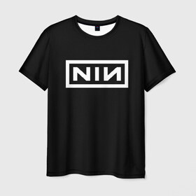 Мужская футболка 3D с принтом NIN в Белгороде, 100% полиэфир | прямой крой, круглый вырез горловины, длина до линии бедер | music | nin | nine inch nails | rock | группа | музыка | музыканты | нин | рок
