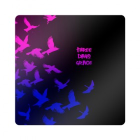 Магнит виниловый Квадрат с принтом Three Days Grace (1) в Белгороде, полимерный материал с магнитным слоем | размер 9*9 см, закругленные углы | days | days grace | music | rock | three days grace | музыка | рок