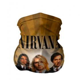 Бандана-труба 3D с принтом Nirvana в Белгороде, 100% полиэстер, ткань с особыми свойствами — Activecool | плотность 150‒180 г/м2; хорошо тянется, но сохраняет форму | 90 | alternative | crimson | david grohl | foo fighters | grunge | kurt cobain | music | nirvana | rip | rock | smile | гранж | группа | девяностые | курт кобейн | музыка | нирвана | рок