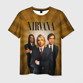 Мужская футболка 3D с принтом Nirvana в Белгороде, 100% полиэфир | прямой крой, круглый вырез горловины, длина до линии бедер | 90 | alternative | crimson | david grohl | foo fighters | grunge | kurt cobain | music | nirvana | rip | rock | smile | гранж | группа | девяностые | курт кобейн | музыка | нирвана | рок