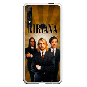 Чехол для Honor P Smart Z с принтом Nirvana в Белгороде, Силикон | Область печати: задняя сторона чехла, без боковых панелей | 90 | alternative | crimson | david grohl | foo fighters | grunge | kurt cobain | music | nirvana | rip | rock | smile | гранж | группа | девяностые | курт кобейн | музыка | нирвана | рок