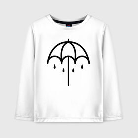 Детский лонгслив хлопок с принтом BRING ME THE HORIZON в Белгороде, 100% хлопок | круглый вырез горловины, полуприлегающий силуэт, длина до линии бедер | bmth | bring me the horizon