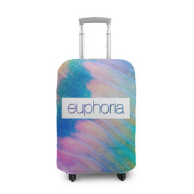 Чехол для чемодана 3D с принтом сериал Euphoria в Белгороде, 86% полиэфир, 14% спандекс | двустороннее нанесение принта, прорези для ручек и колес | zendaya | зендея | ру беннетт | сериал euphoria | эйфория