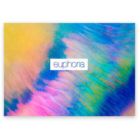 Поздравительная открытка с принтом сериал Euphoria в Белгороде, 100% бумага | плотность бумаги 280 г/м2, матовая, на обратной стороне линовка и место для марки
 | Тематика изображения на принте: zendaya | зендея | ру беннетт | сериал euphoria | эйфория