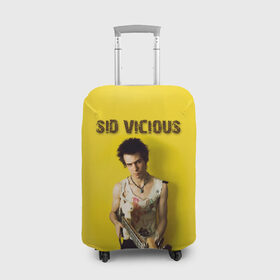 Чехол для чемодана 3D с принтом Sid Vicious в Белгороде, 86% полиэфир, 14% спандекс | двустороннее нанесение принта, прорези для ручек и колес | england | music | my way | no future | sid and nancy | sid vicious | trash | музыка | панк | рок | сид вишес | сид и ненси