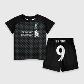 Детский костюм с шортами 3D с принтом Firmino third 19 20 в Белгороде,  |  | champions | england | league | liverpool | premier | salah | англия | ван дейк | ливерпуль | лига | мане | мохаммед | салах | фирмино | чемпионов