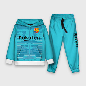 Детский костюм 3D (с толстовкой) с принтом Barcelona Gk 19 20 в Белгороде,  |  | barcelona | champions league | spain | ter stegen | барселона | испания | лига чемпионов | тер штеген