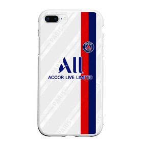 Чехол для iPhone 7Plus/8 Plus матовый с принтом PSG away 19-20 в Белгороде, Силикон | Область печати: задняя сторона чехла, без боковых панелей | champions league | neymar | лига чемпионов | неймар | франция | чемпионы