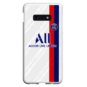 Чехол для Samsung S10E с принтом PSG away 19-20 в Белгороде, Силикон | Область печати: задняя сторона чехла, без боковых панелей | champions league | neymar | лига чемпионов | неймар | франция | чемпионы