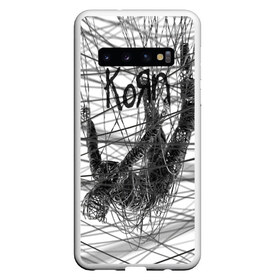 Чехол для Samsung Galaxy S10 с принтом Korn The Nothing в Белгороде, Силикон | Область печати: задняя сторона чехла, без боковых панелей | alternative | heavy | korn | koяn | metal | rapcore | rock | the nothing | youll never find me | джонатан дэвис | корн | корни | коян | ню метал | нюметал | рок