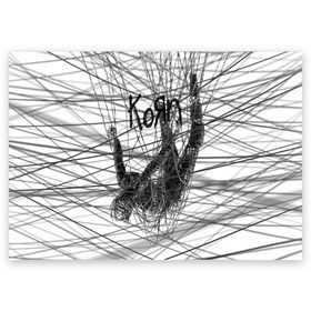 Поздравительная открытка с принтом Korn: The Nothing в Белгороде, 100% бумага | плотность бумаги 280 г/м2, матовая, на обратной стороне линовка и место для марки
 | alternative | heavy | korn | koяn | metal | rapcore | rock | the nothing | youll never find me | джонатан дэвис | корн | корни | коян | ню метал | нюметал | рок