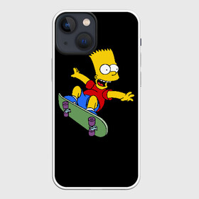 Чехол для iPhone 13 mini с принтом Скейт в Белгороде,  |  | bart | the simpsons | барт | симпсоны